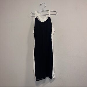 Athleta, Black and White Midi Dress